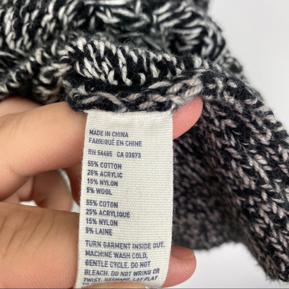 American Eagle Cable Knit Contrast Marled Sweater - Picture 5 of 6